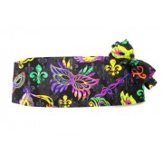 Mardi Gras Jacquard Masks and Fleur De Lis Cummerbund and Bow Tie